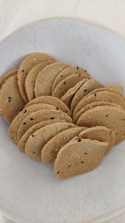 Crackers de Avena, Tomate y Albahaca