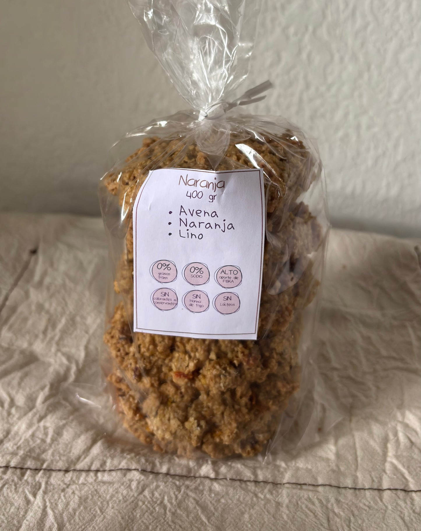 Galletas de Avena, Naranja y Lino