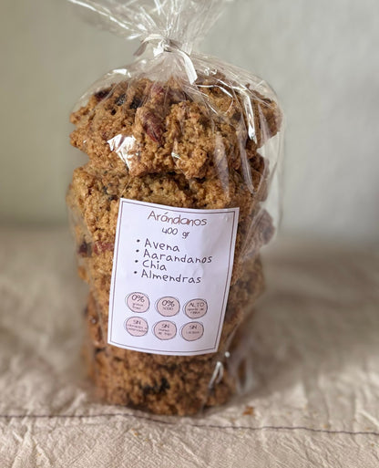 Galletas de Avena, Arandanos y Almendras