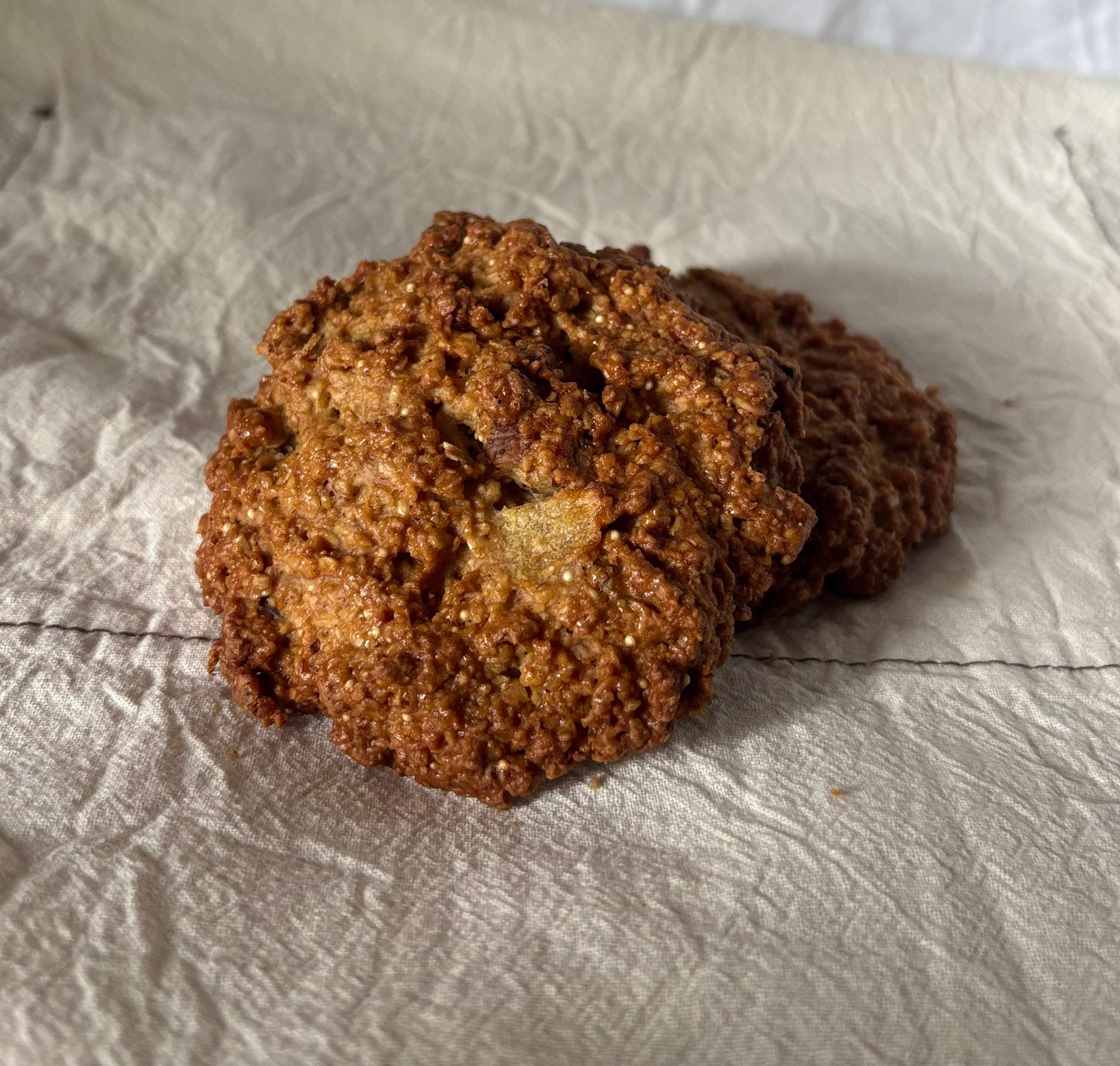 Galletas de Avena, Manzana, nueces y amaranto