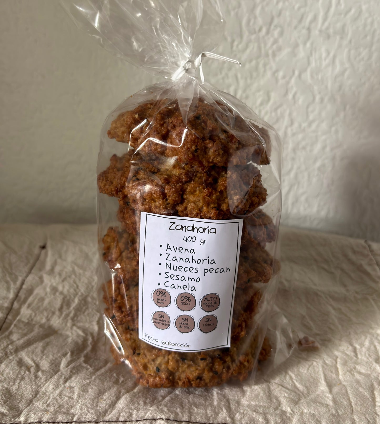 Galletas de Avena, Zanahoria y Nueces Pecan
